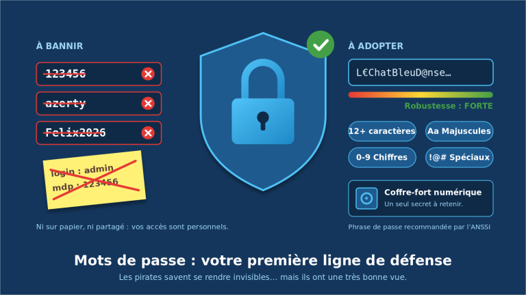 3 bonnes pratiques pour gérer vos mots de passe.